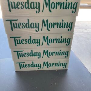 Plastic Mint colored desk caddy